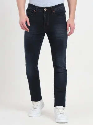 Dark Blue Washed Slim Fit Jeans | JadeBlue