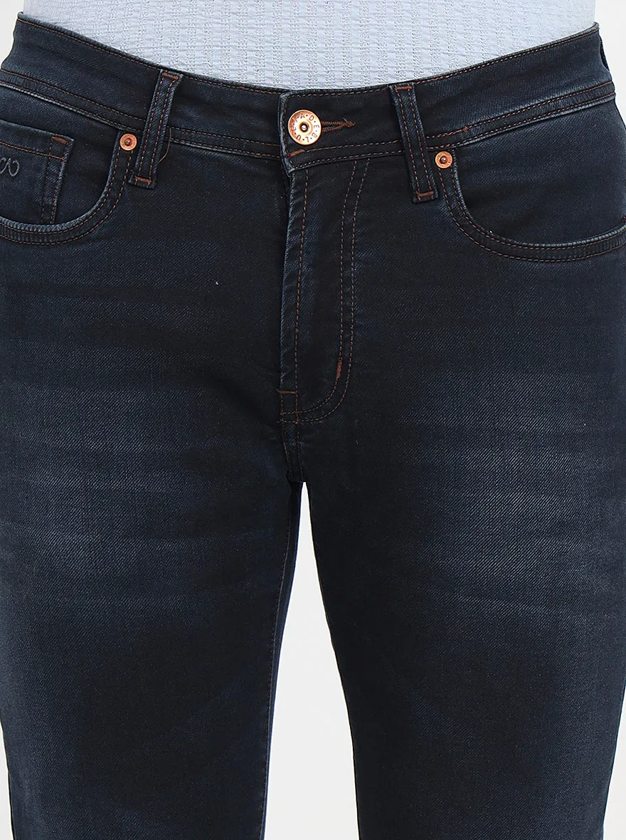 Dark Blue Washed Slim Fit Jeans | JadeBlue