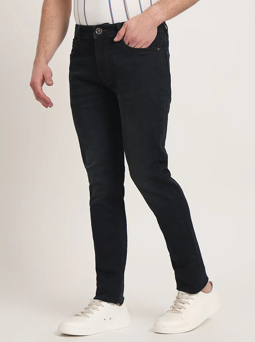 Dark Blue Washed Slim Fit Jeans | JadeBlue