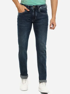 Dark Blue Washed Slim Fit Jeans | JadeBlue