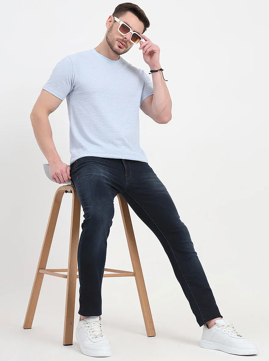 Dark Blue Washed Slim Fit Jeans | JadeBlue