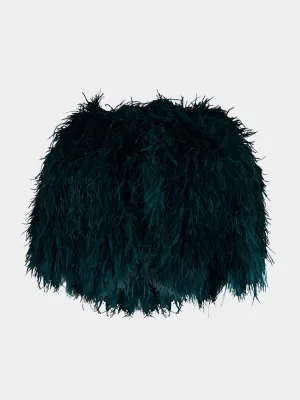 Dark Green Feather Jacket