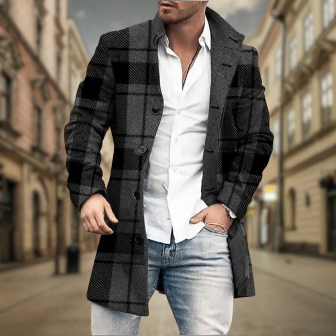 David Elegant Fall Coat