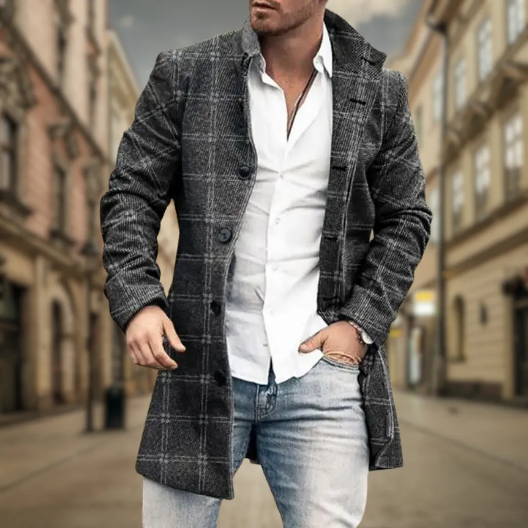 David Elegant Fall Coat