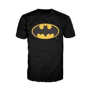 DC Comics Batman Logo Classic Official Men's T-Shirt (Black)
