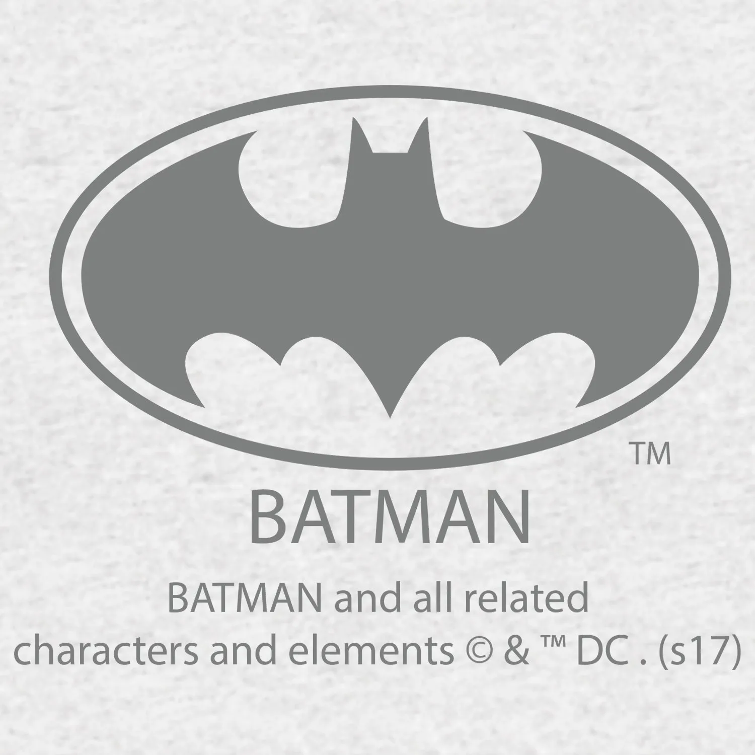 DC Comics Batman Logo Grey Official Men's T-shirt (Sports Grey)