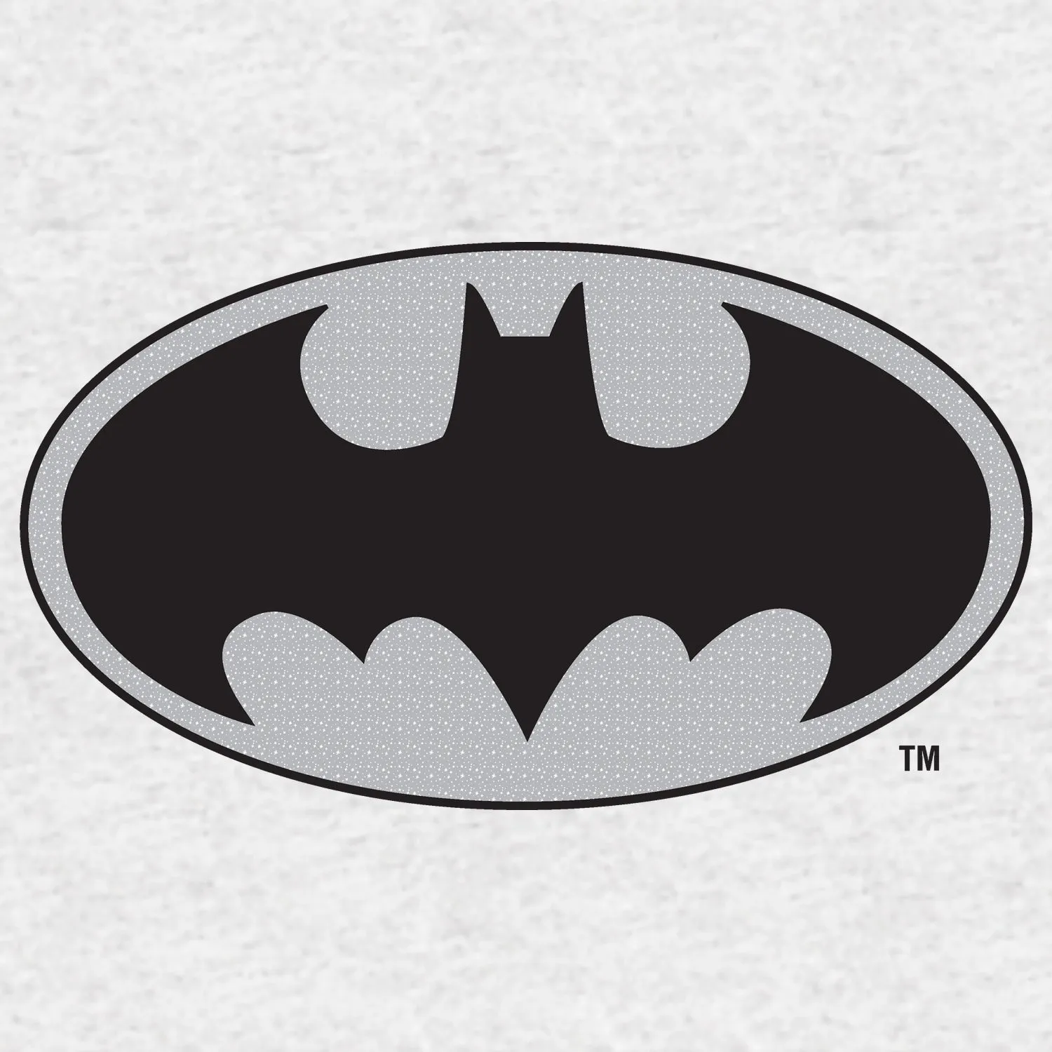 DC Comics Batman Logo Grey Official Men's T-shirt (Sports Grey)