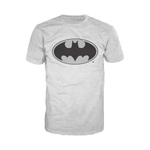 DC Comics Batman Logo Grey Official Men's T-shirt (Sports Grey)