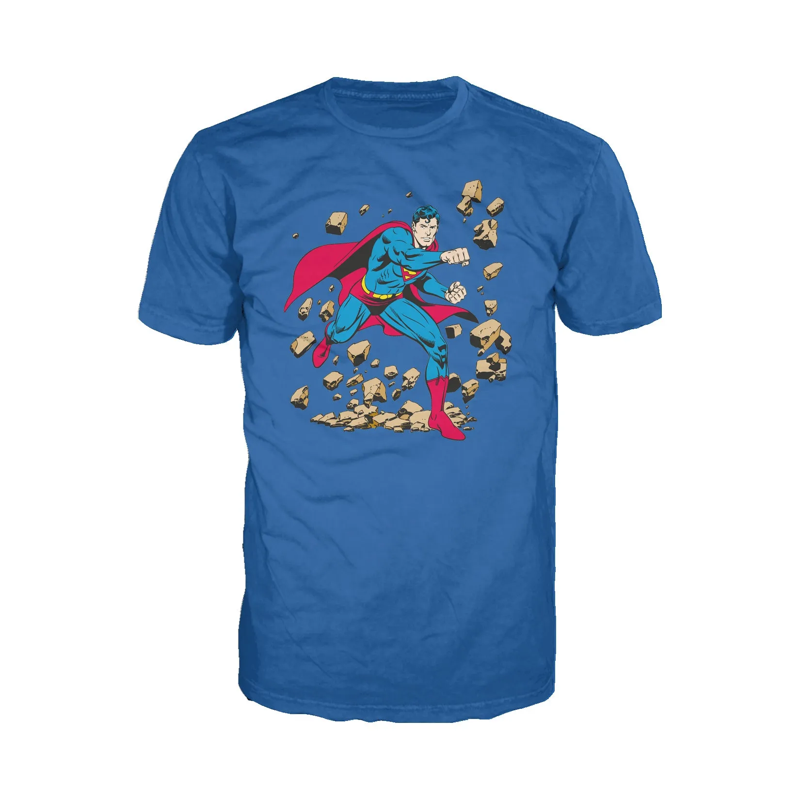DC Comics Superman Character Classic Smash Official Men's T-shirt
