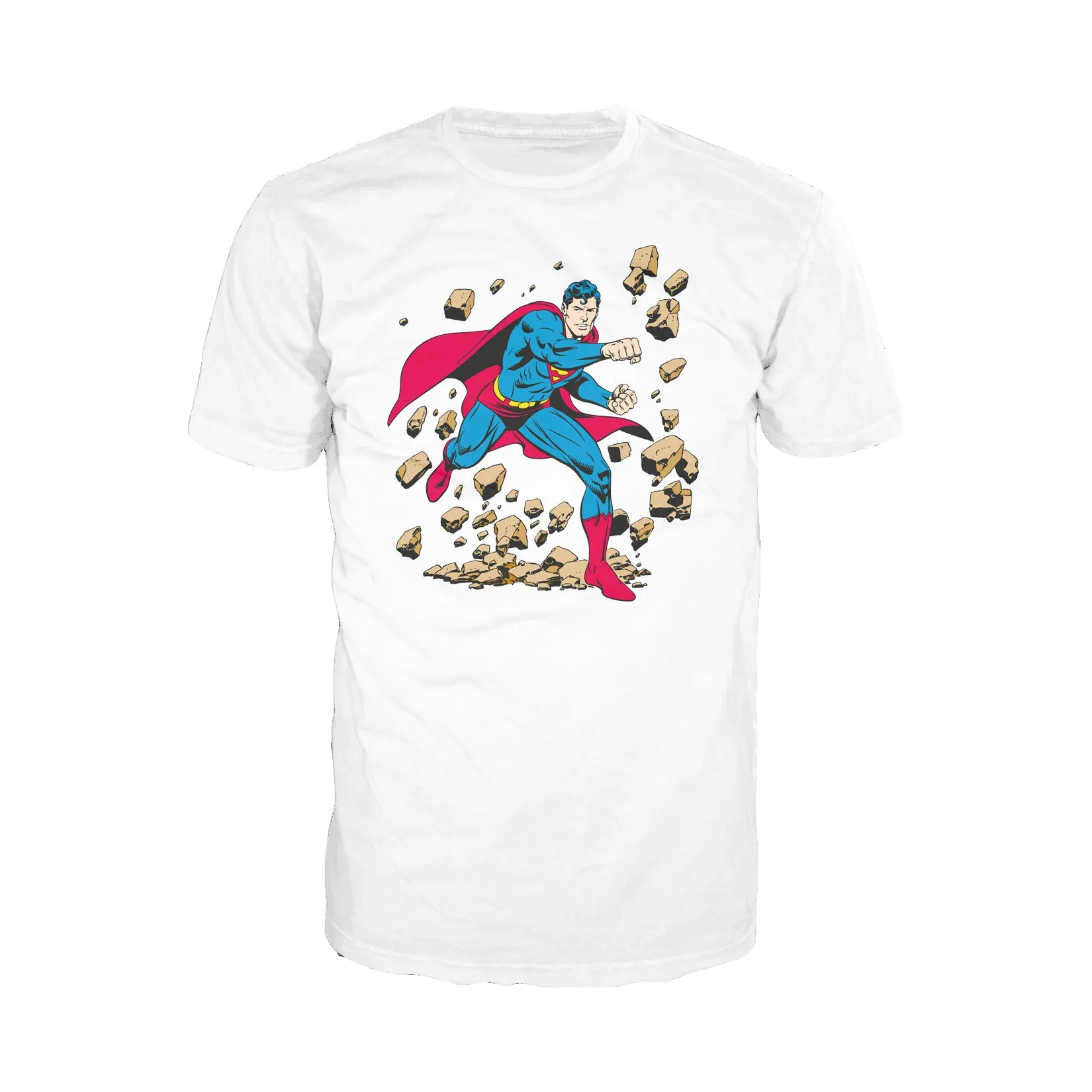 DC Comics Superman Character Classic Smash Official Men's T-shirt