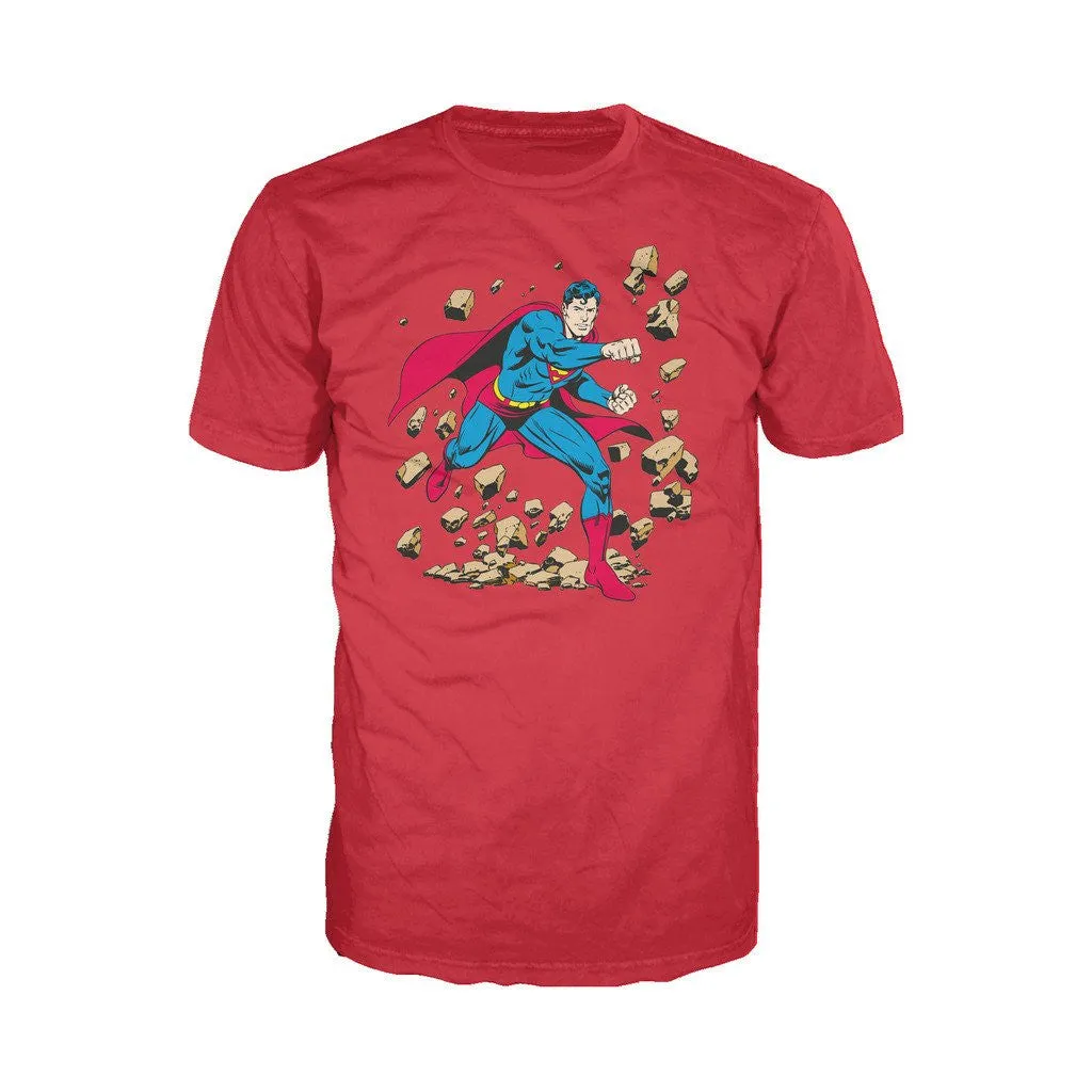 DC Comics Superman Character Classic Smash Official Men's T-shirt