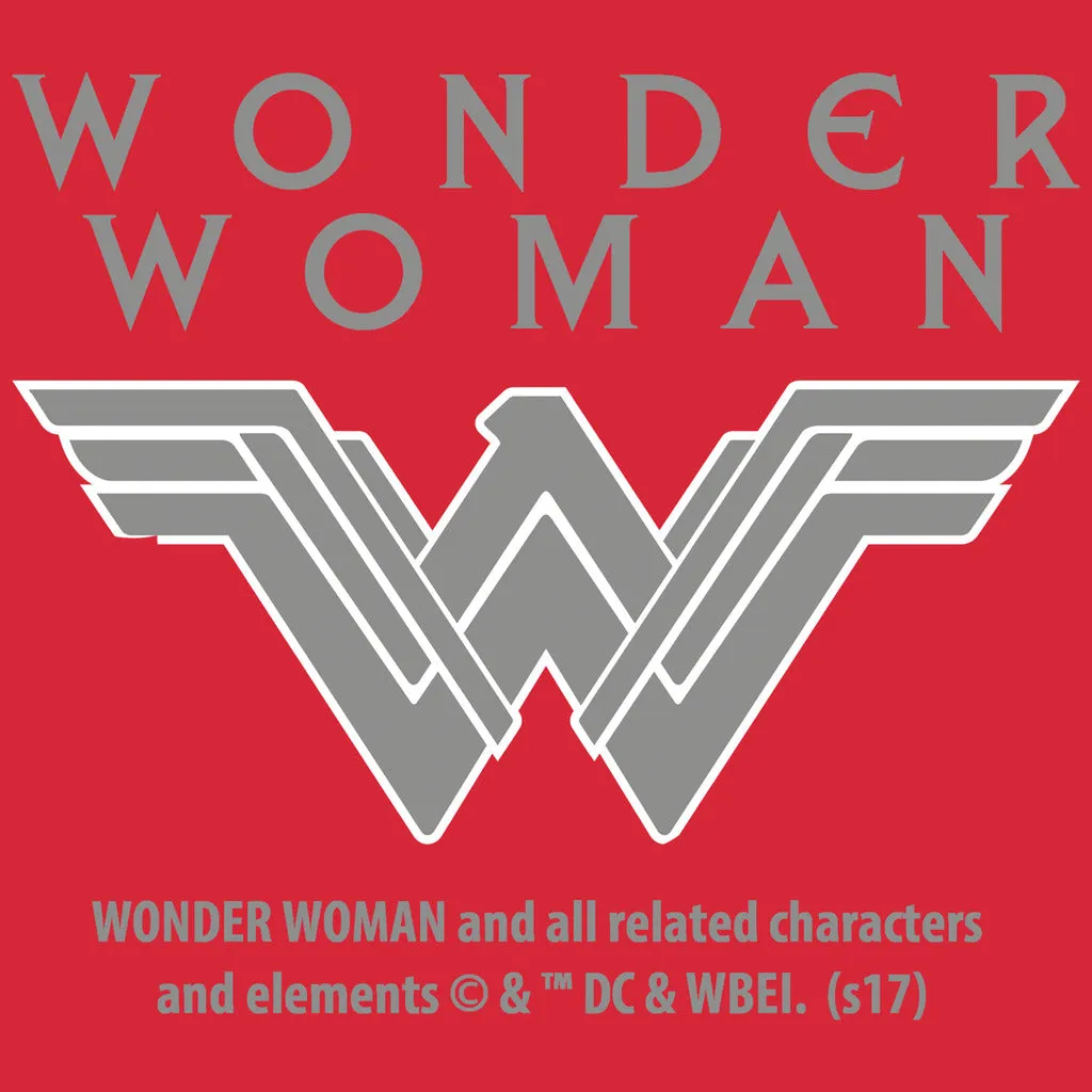 DC Wonder Woman Circle Victory Official Men's T-shirt (Red)