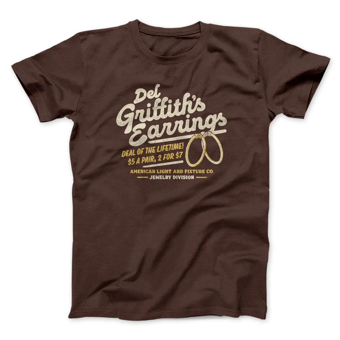 Del Griffith's Earrings Thanksgiving Funny Movie Men/Unisex T-Shirt