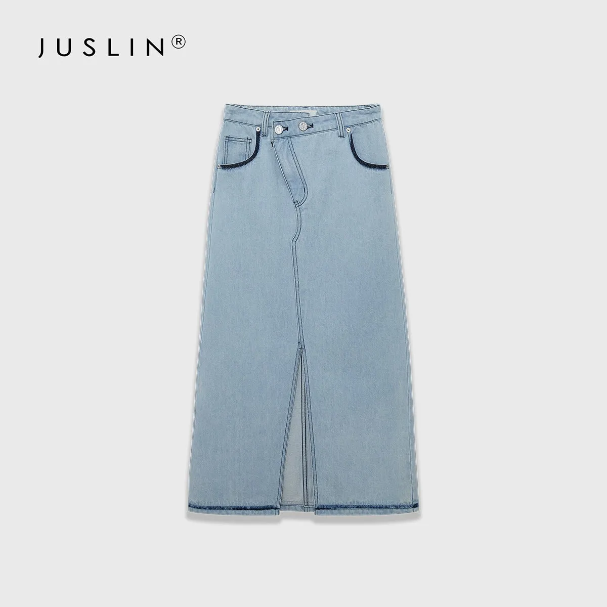 Denim Vest and Skirt Set