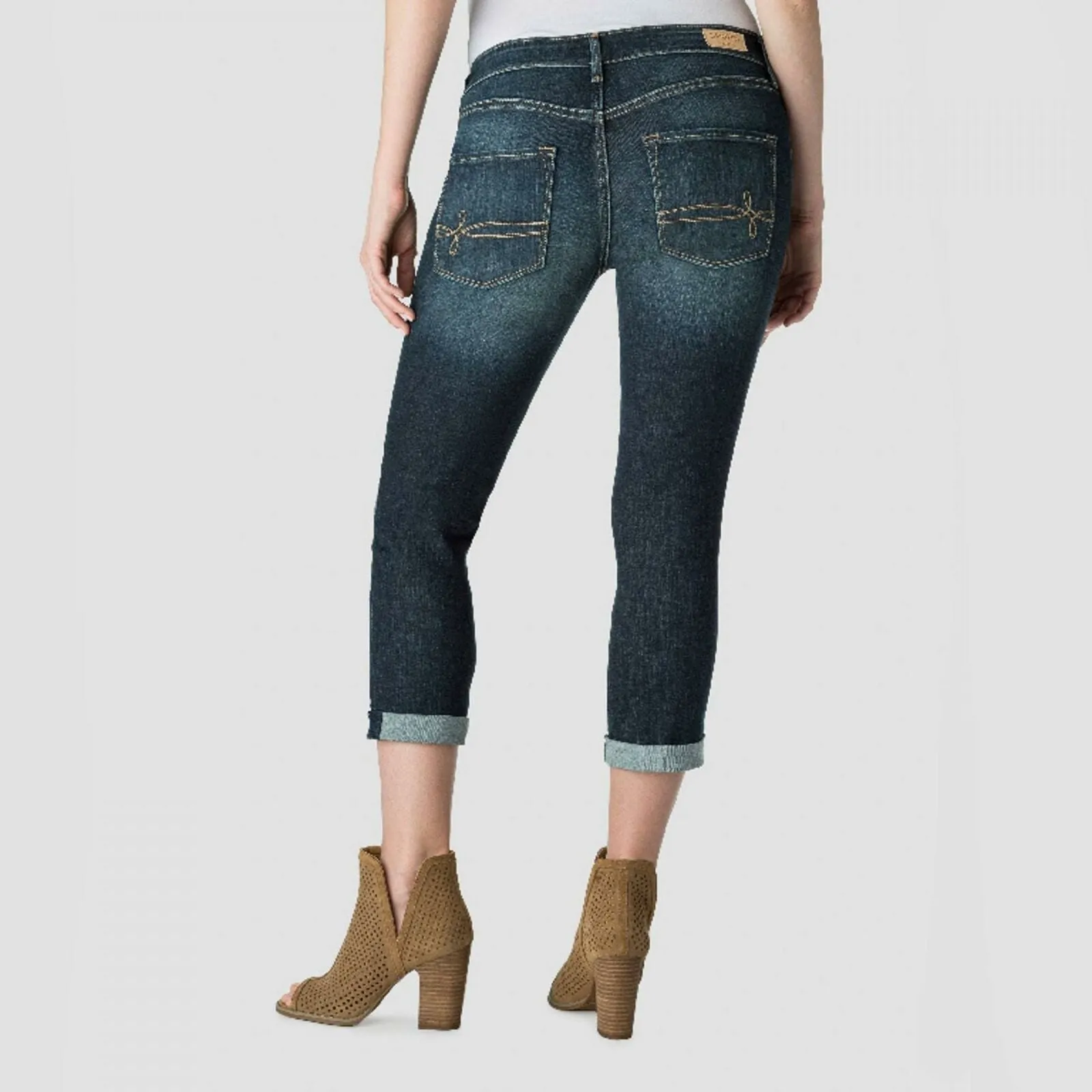 DENIZEN From Levi's Women's Mid Rise Modern Skinny Crop Jeans