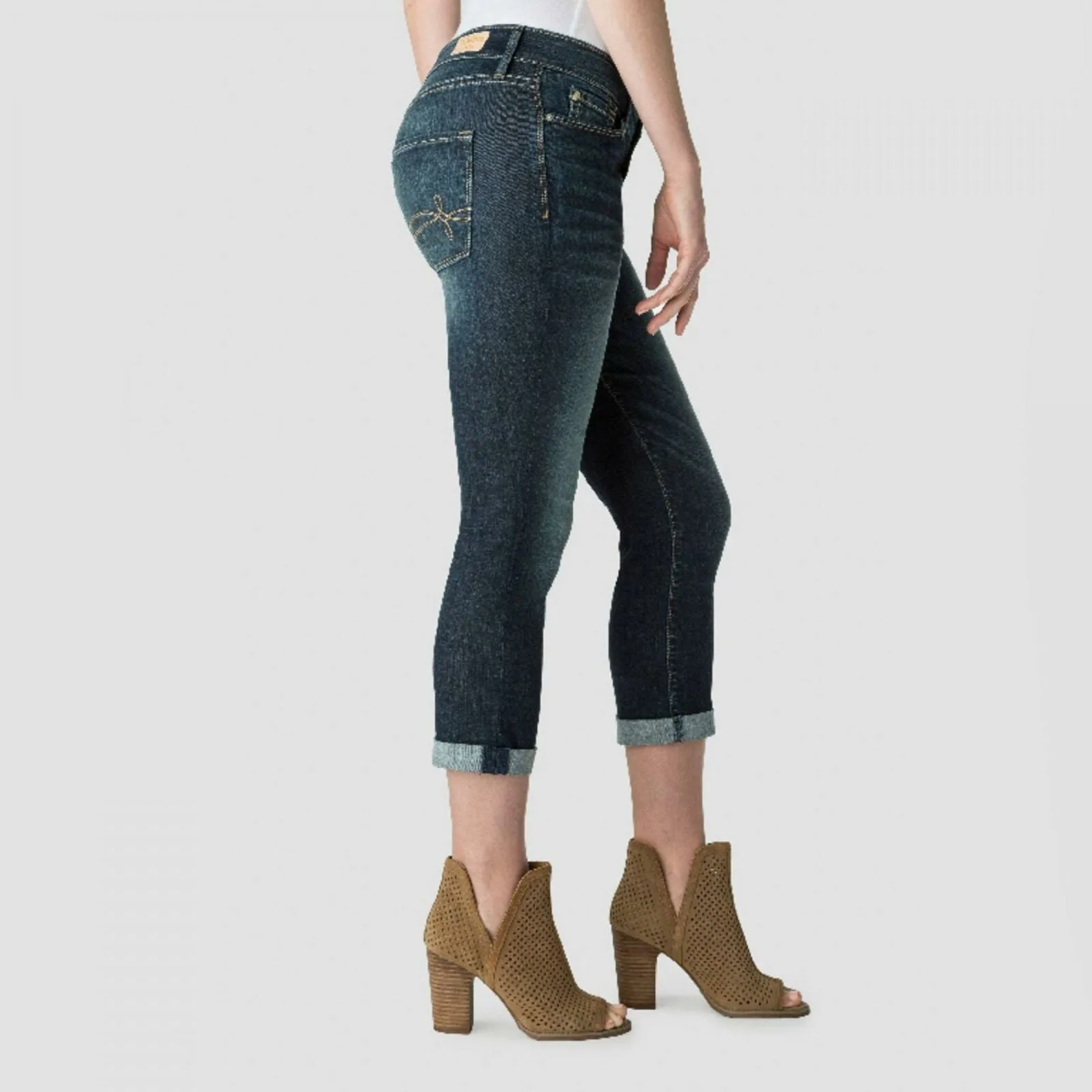 DENIZEN From Levi's Women's Mid Rise Modern Skinny Crop Jeans