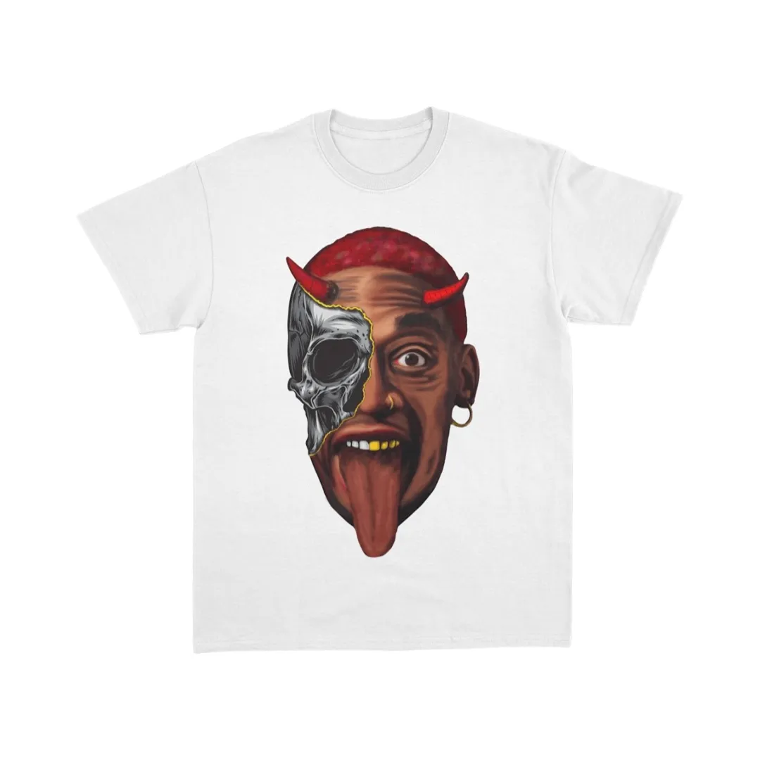 Dennis Rodman Devil White Oversized T-shirt