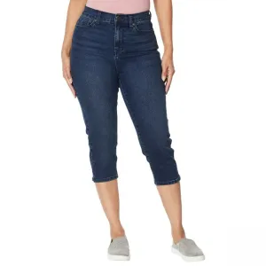 DG2 by Diane Gilman Women's Classic Stretch Denim Pedal Pusher Jeans