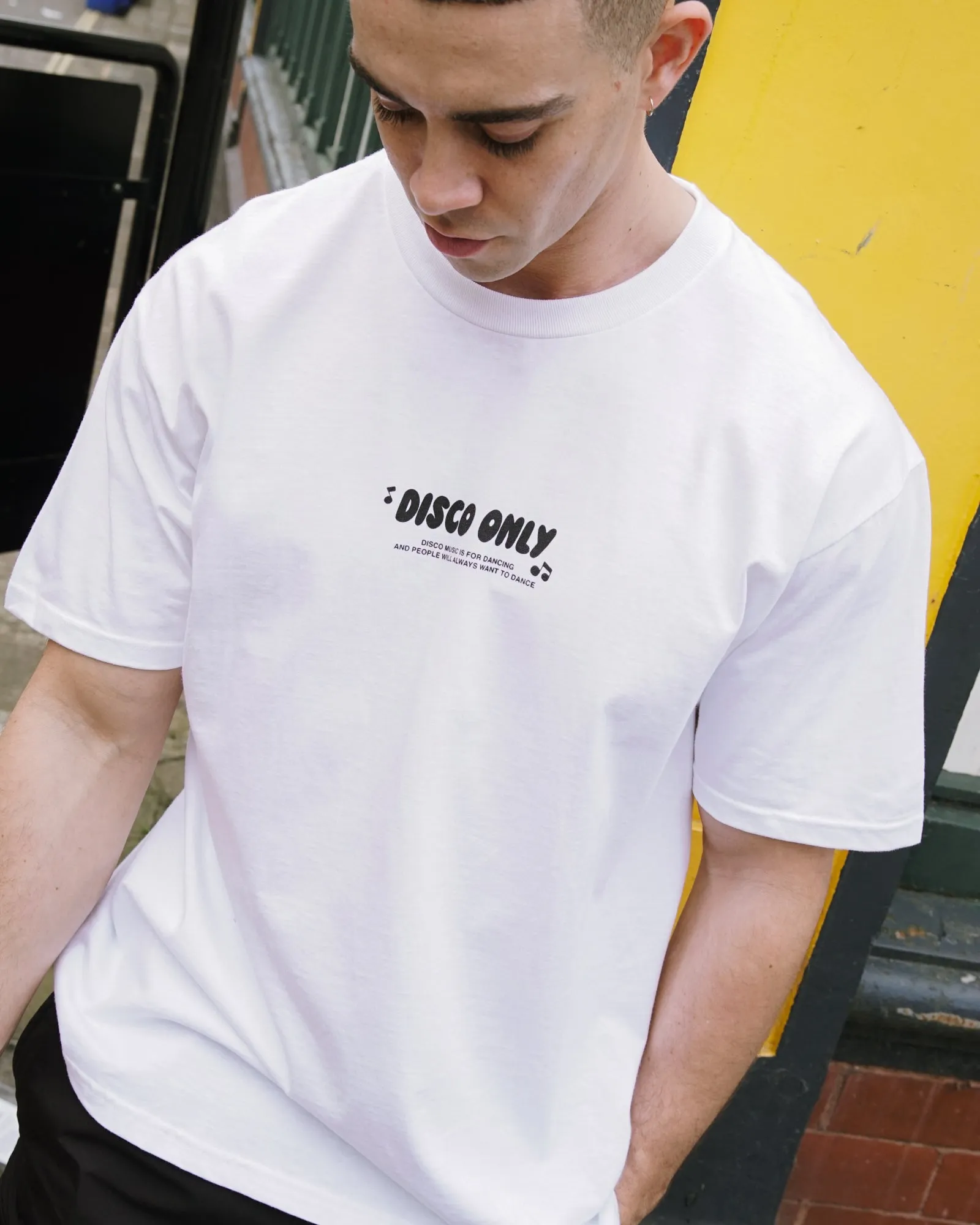 DISCO ONLY 'Play It Twice V5' Tee - White