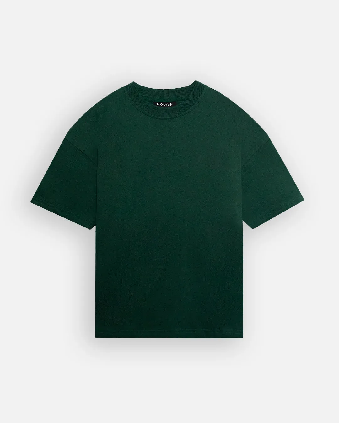 Drop Shoulder T-Shirt - Forest Green
