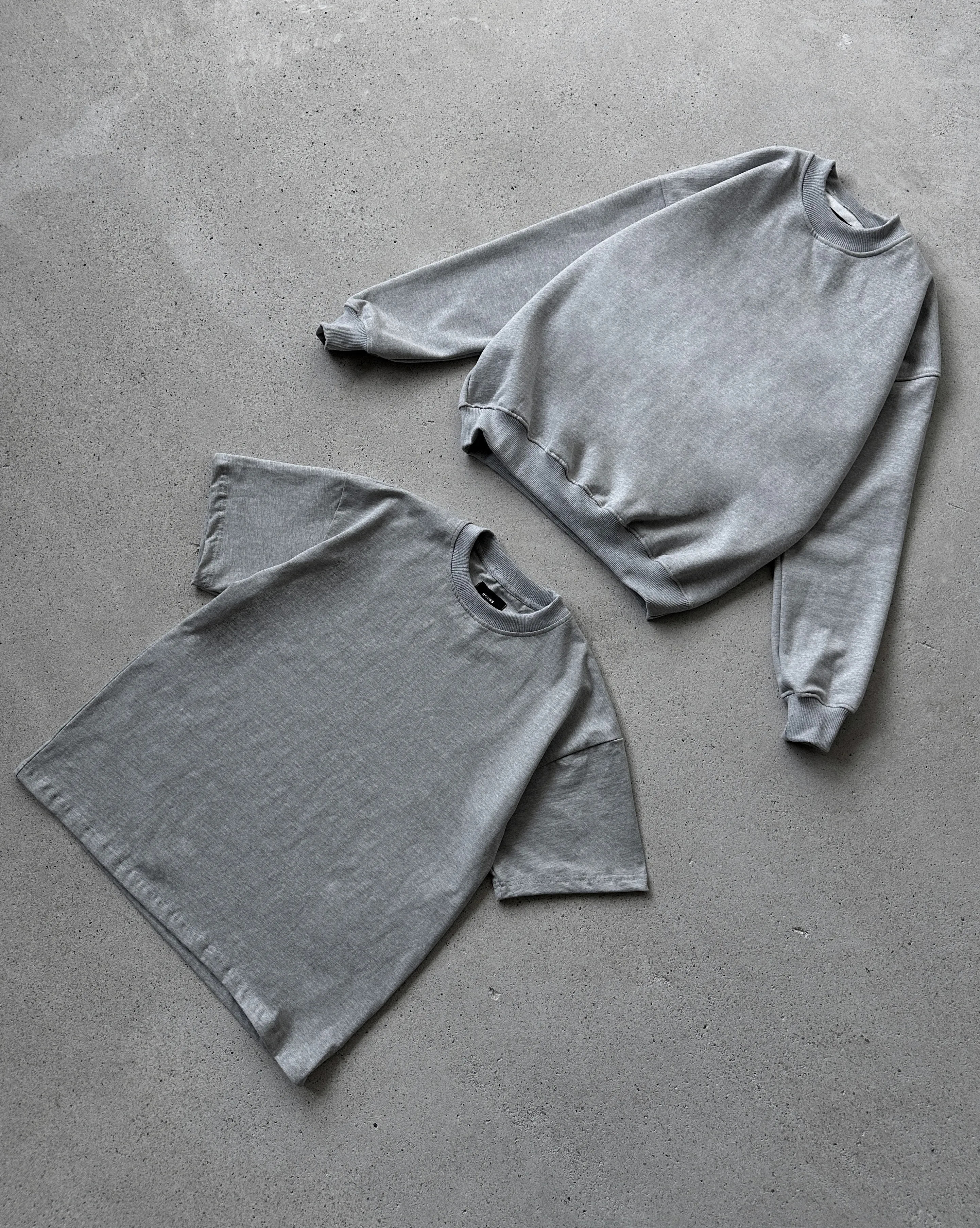 Drop Shoulder T-Shirt - Grey