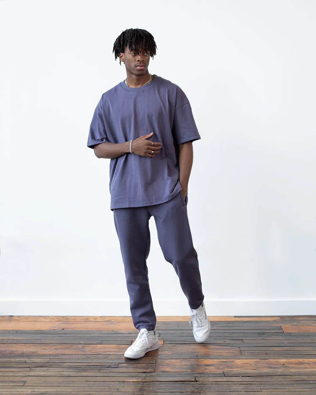 Drop Shoulder T-Shirt - Midnight