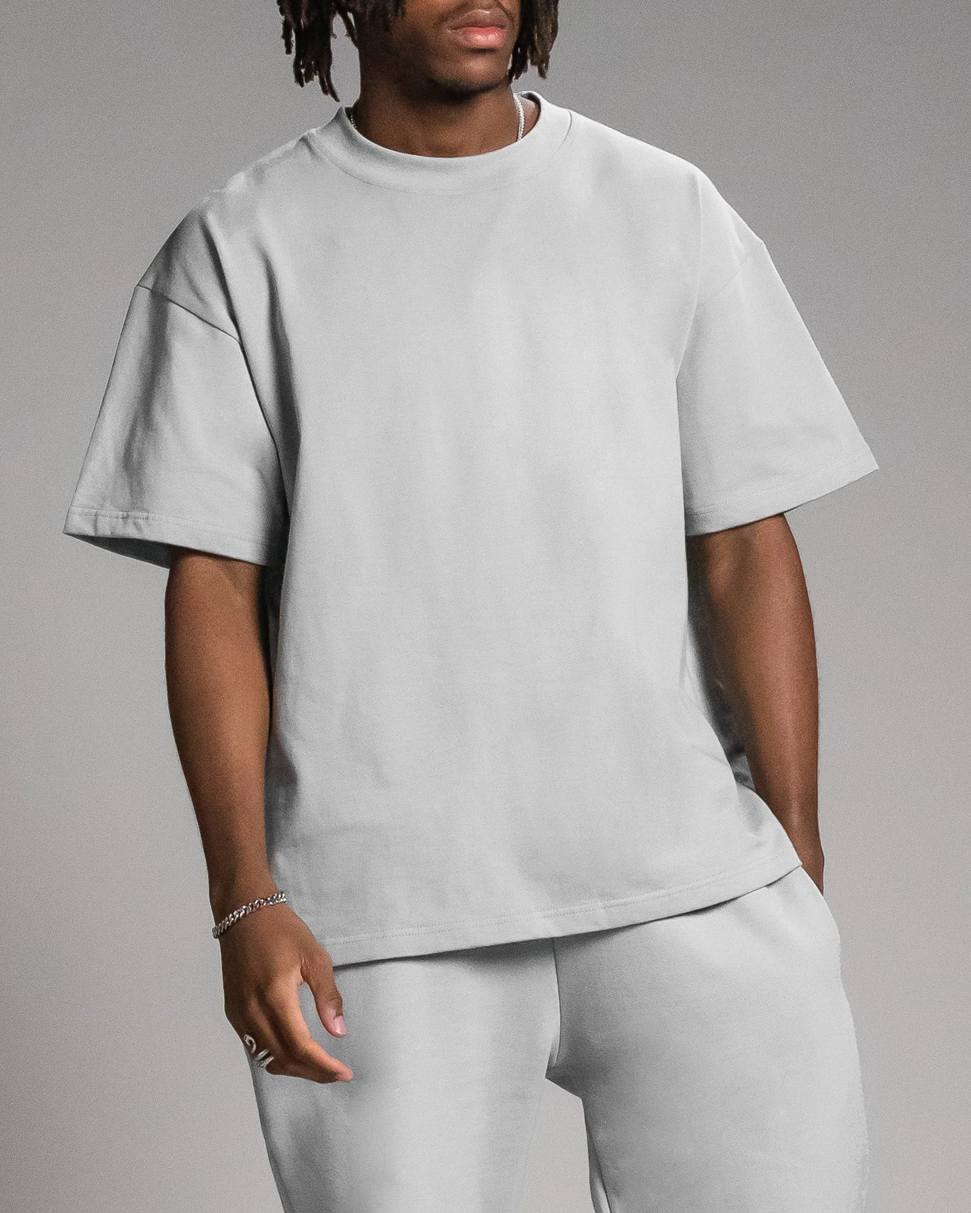 Drop Shoulder T-Shirt - Stone