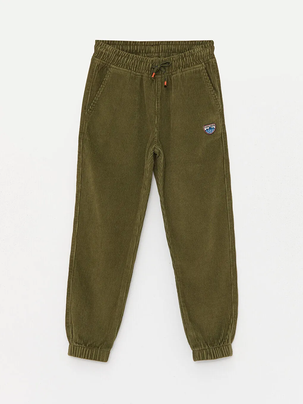 Elastic Waist Velvet Boys Jogger Pants