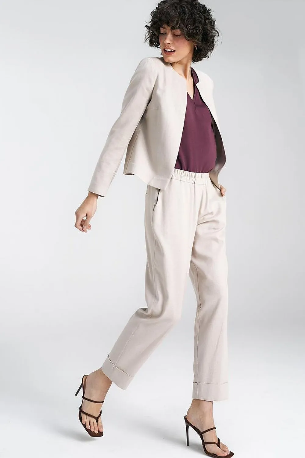 Elegant Boxy Blazer Jacket