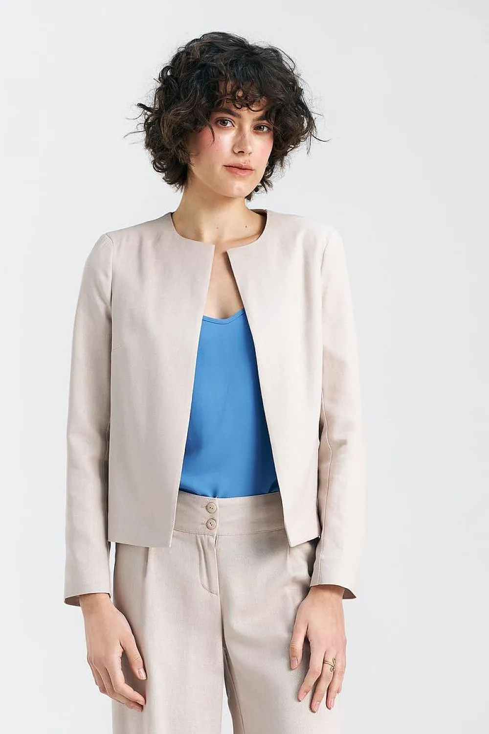 Elegant Boxy Blazer Jacket