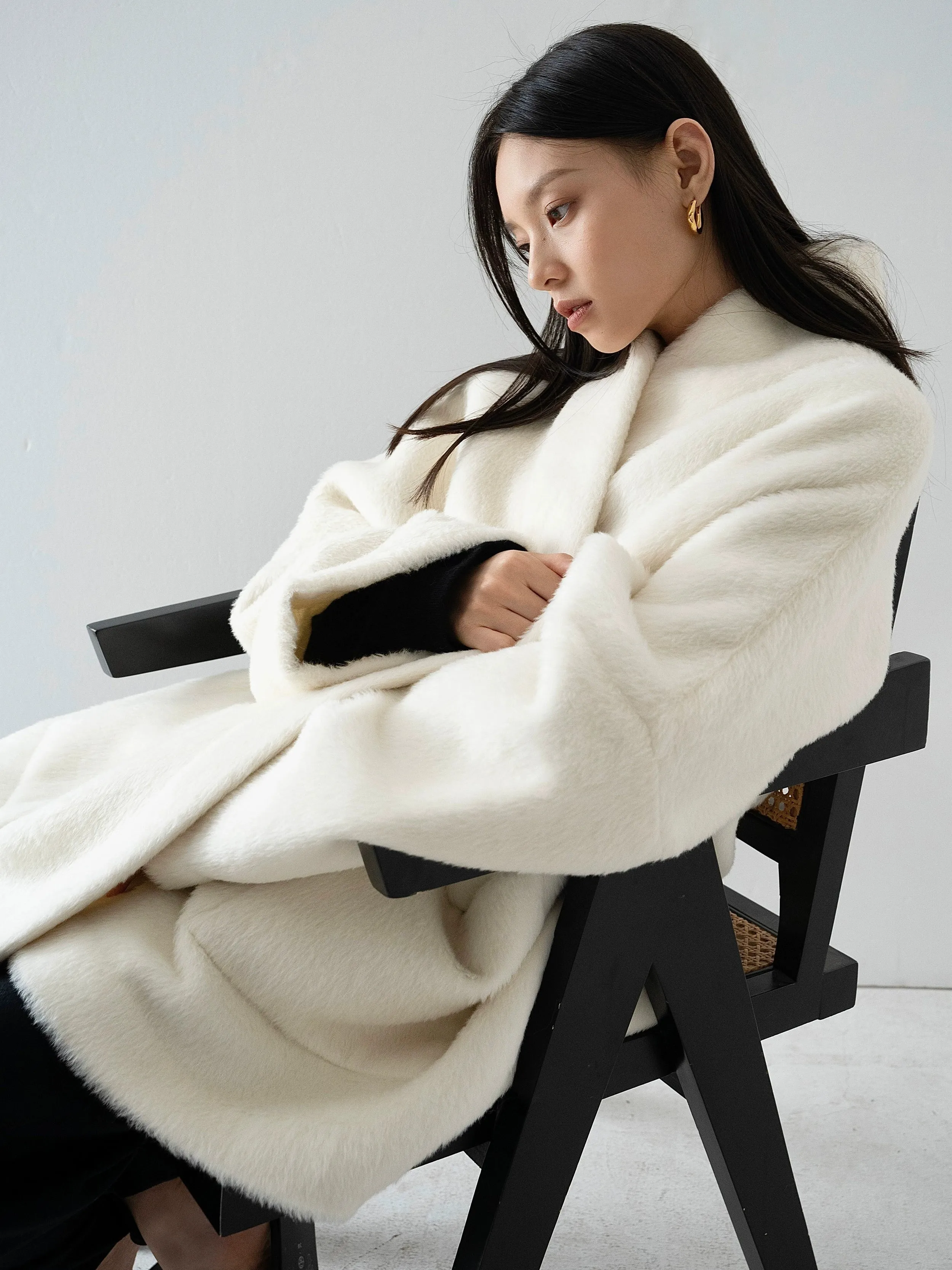 Elegant Oversized Shawl Coat