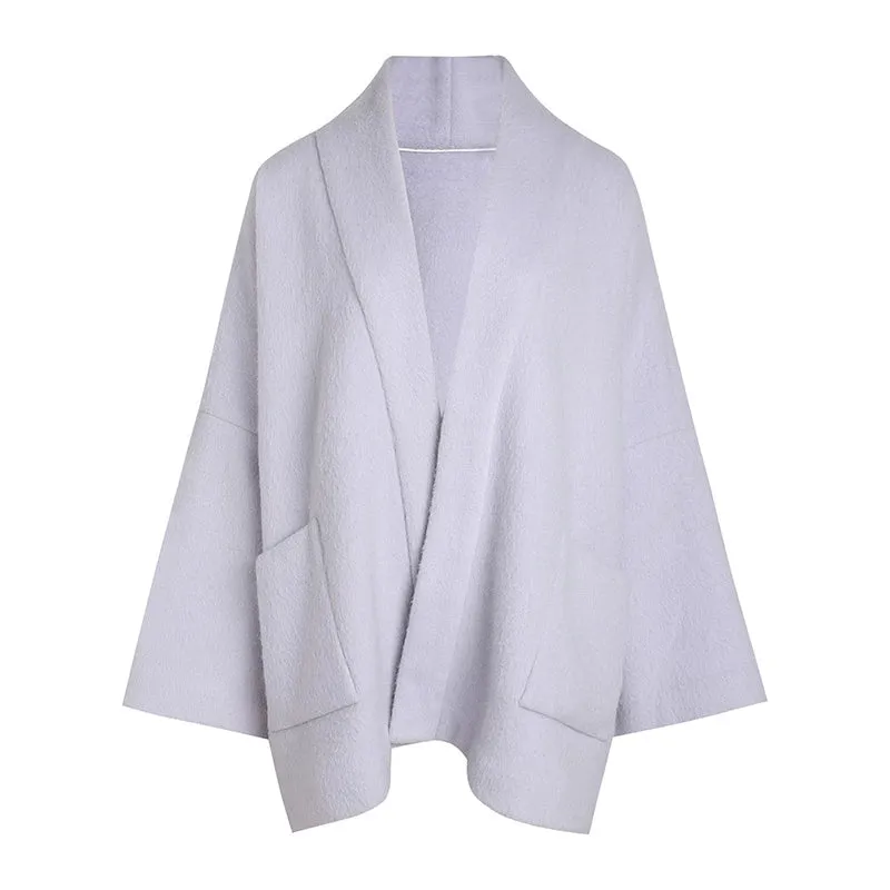 Elegant Oversized Shawl Coat