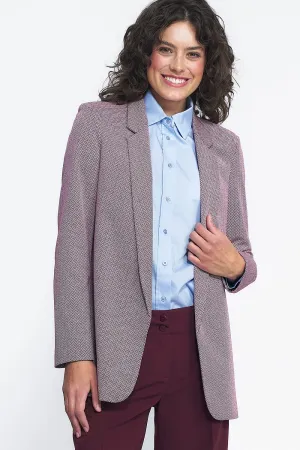 Elegant Patterned Unlined Jacket