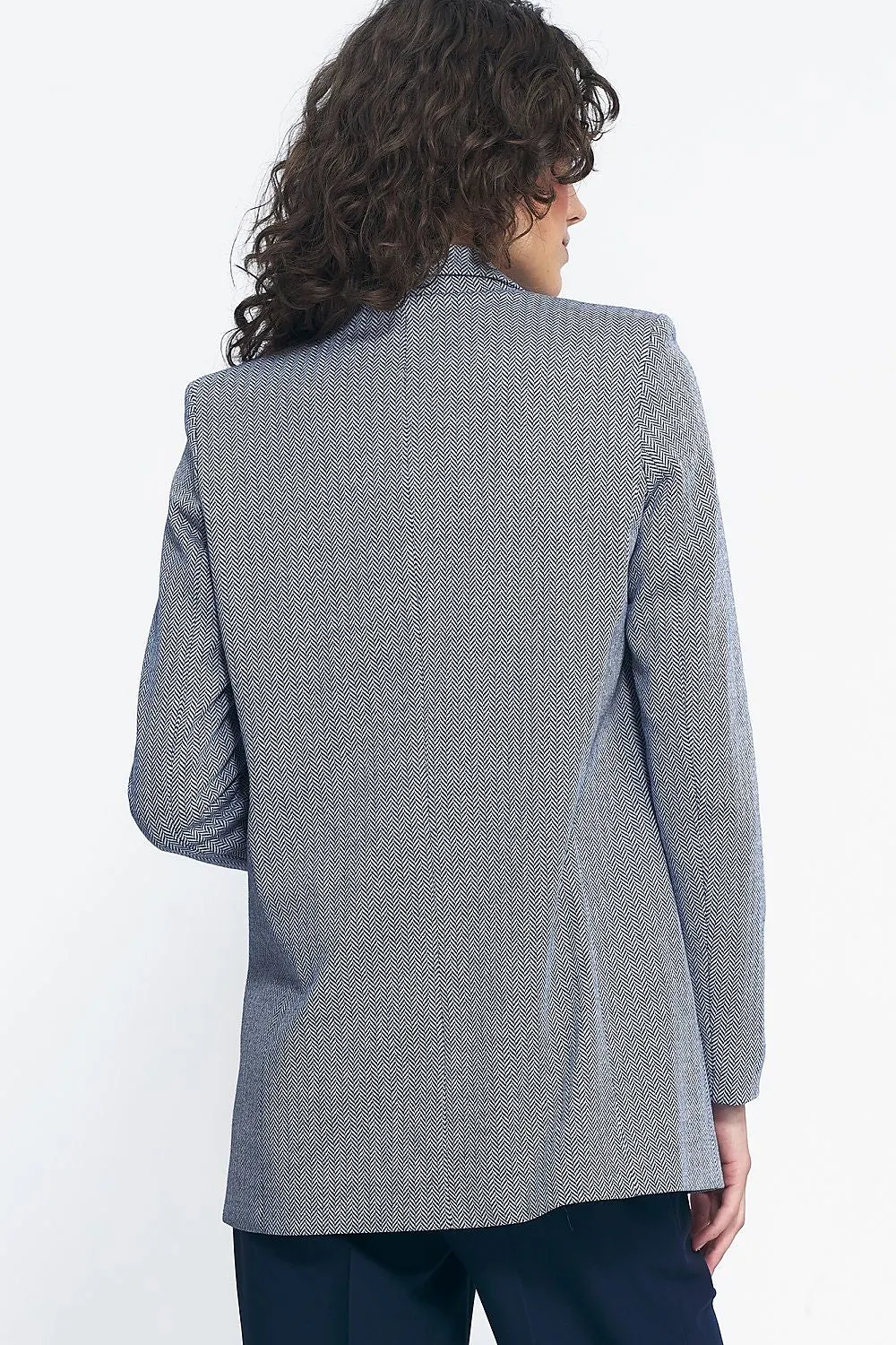 Elegant Patterned Unlined Jacket