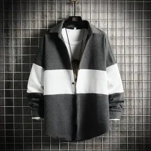 Elegant und Geschützt: 'StilMeister' Strickjacket, ideal für den Mann!