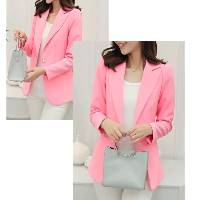 Elegant women's blazer with ankle button fastening - Ideal for layering - Trendy fashion for any season