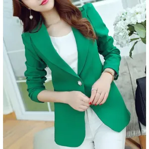Elegant women's blazer with ankle button fastening - Ideal for layering - Trendy fashion for any season