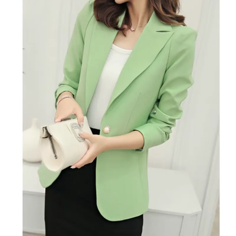 Elegant women's blazer with ankle button fastening - Ideal for layering - Trendy fashion for any season