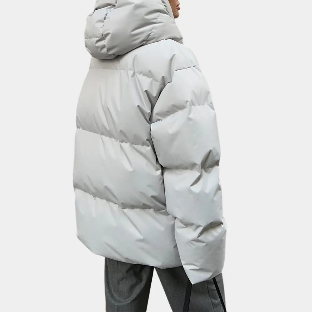 Elegant women's coat with light padding from- Maron