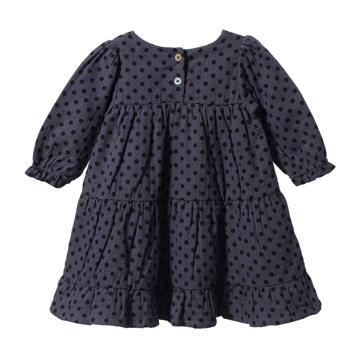 ELLIOT DRESS || Violet Polka Dot Print| Nature Baby