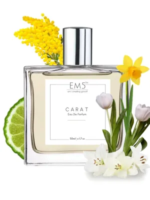 EM5™ Carat Perfume EDP Spray for Women | Floral Green Powdery Fragrance Accords | Luxury Gift for Her | Variants Available: 50 ml Spray / 15 ml Spray