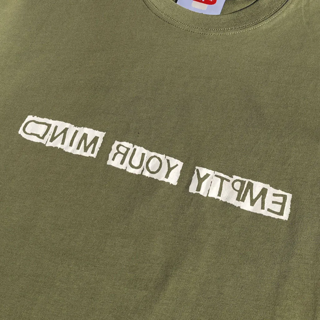 Empty Your Mind T-Shirt Olive Green