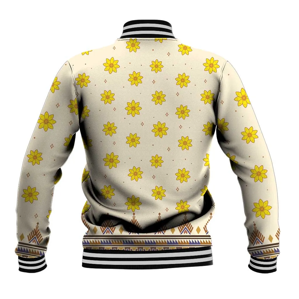 Enkutatash Dashiki Adey Abeba Pattern Baseball Jacket LT01
