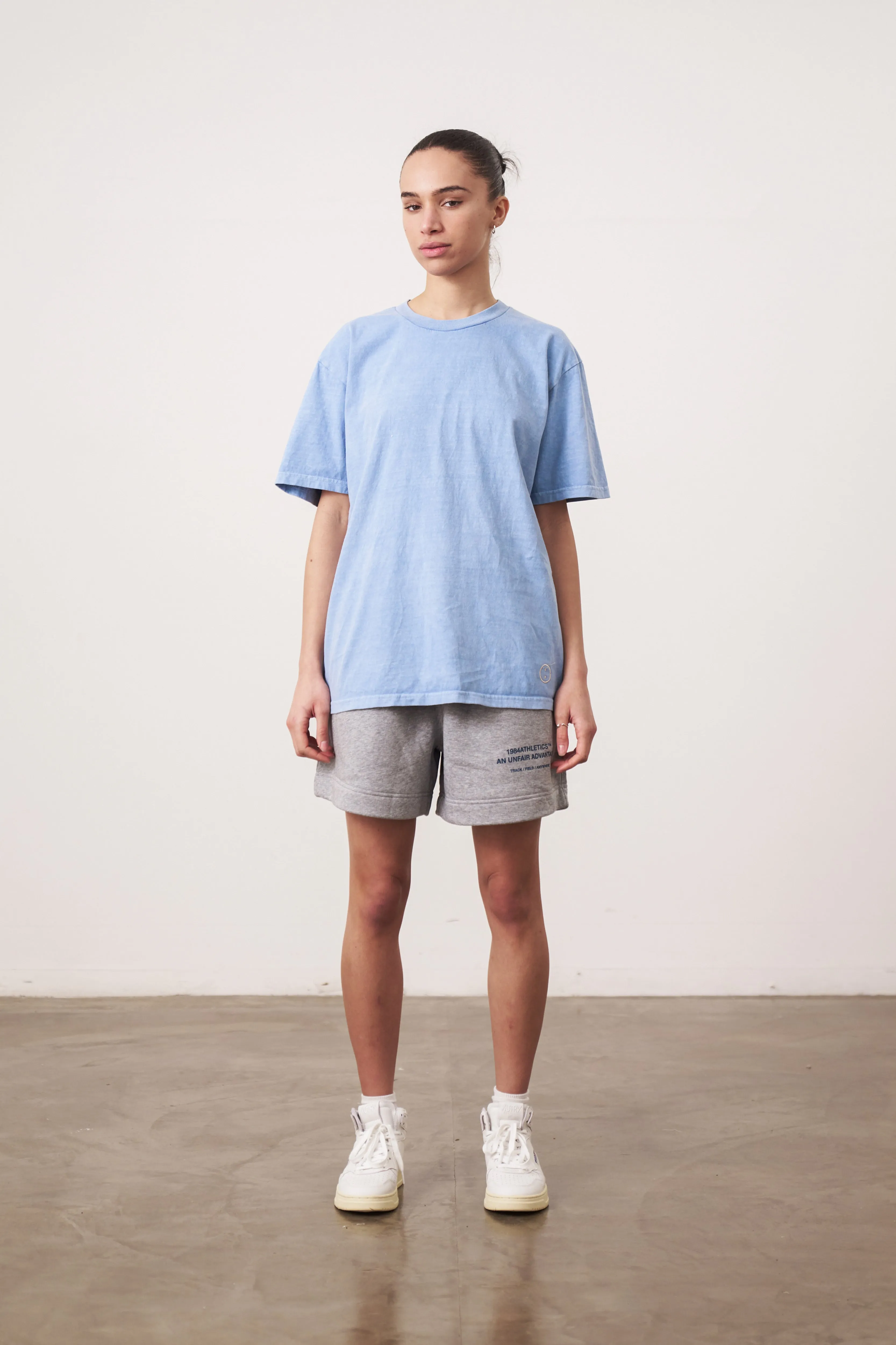 Essentials Vintage Washed Tee - Powder Blue