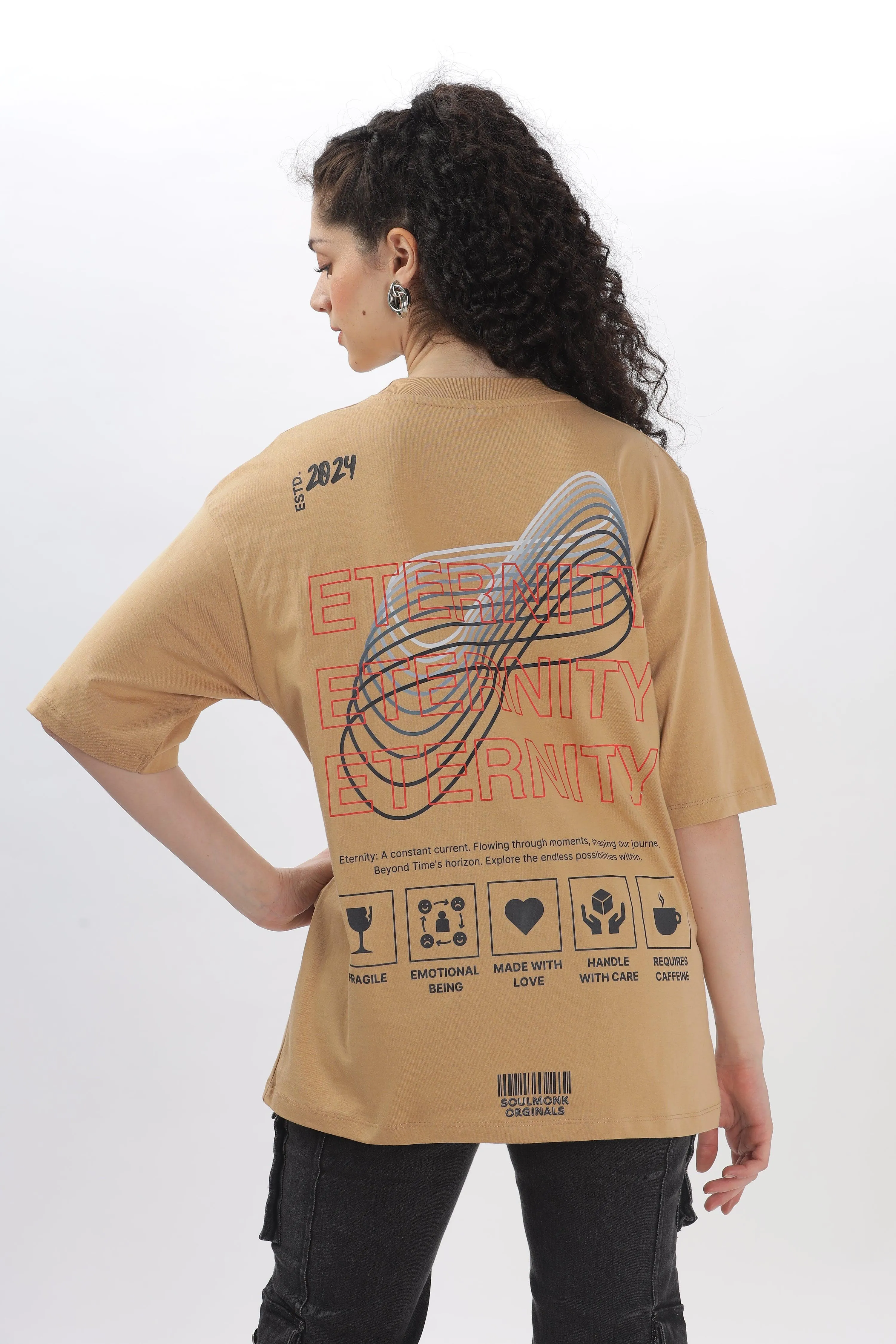 Eternity Taupe Oversized T-shirt