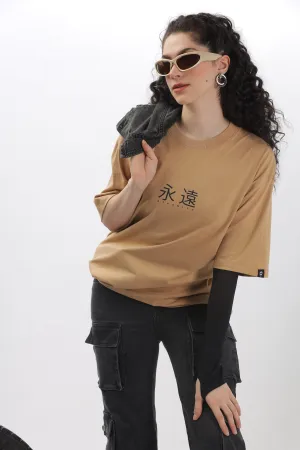 Eternity Taupe Oversized T-shirt