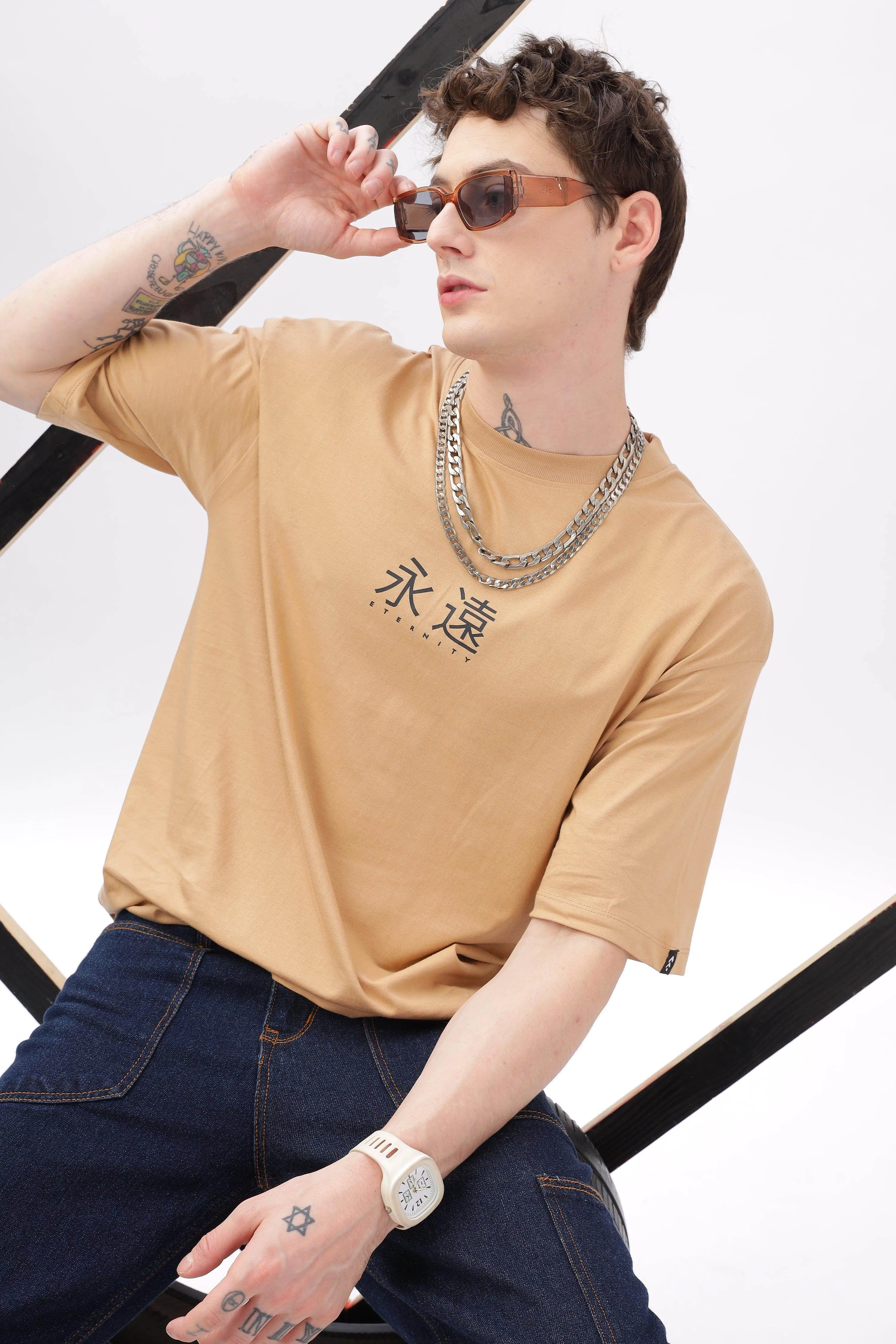 Eternity Taupe Oversized T-shirt