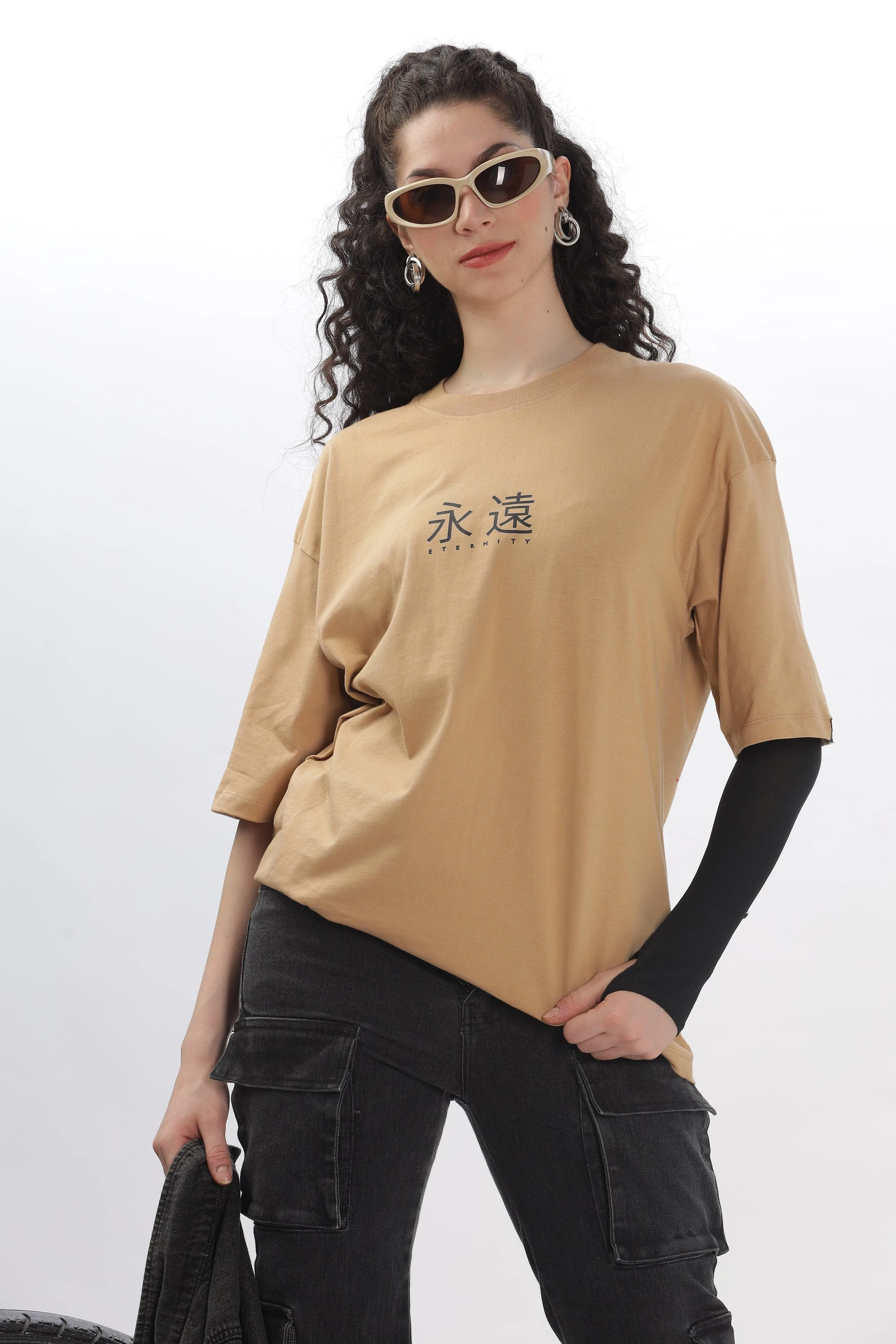 Eternity Taupe Oversized T-shirt