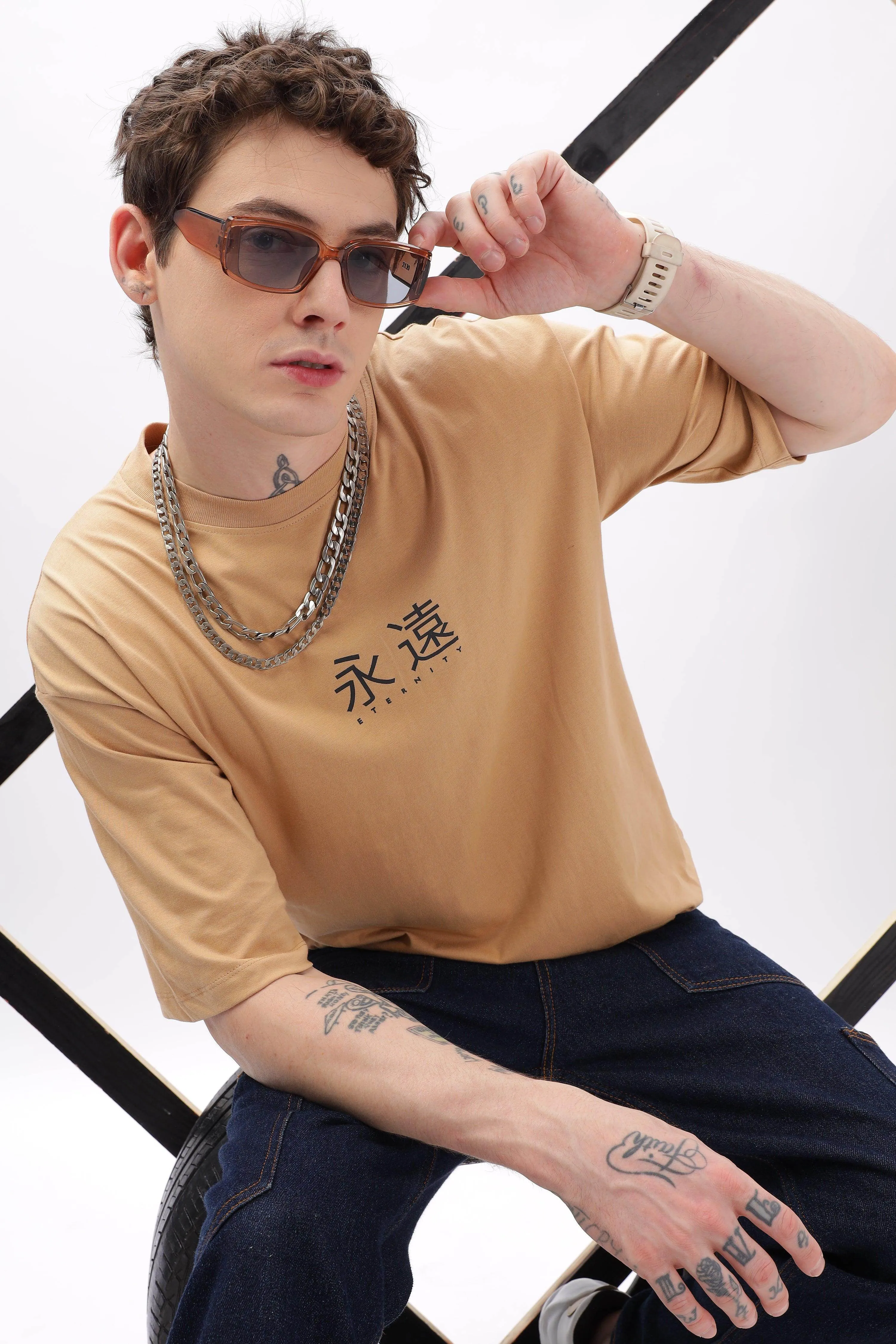 Eternity Taupe Oversized T-shirt