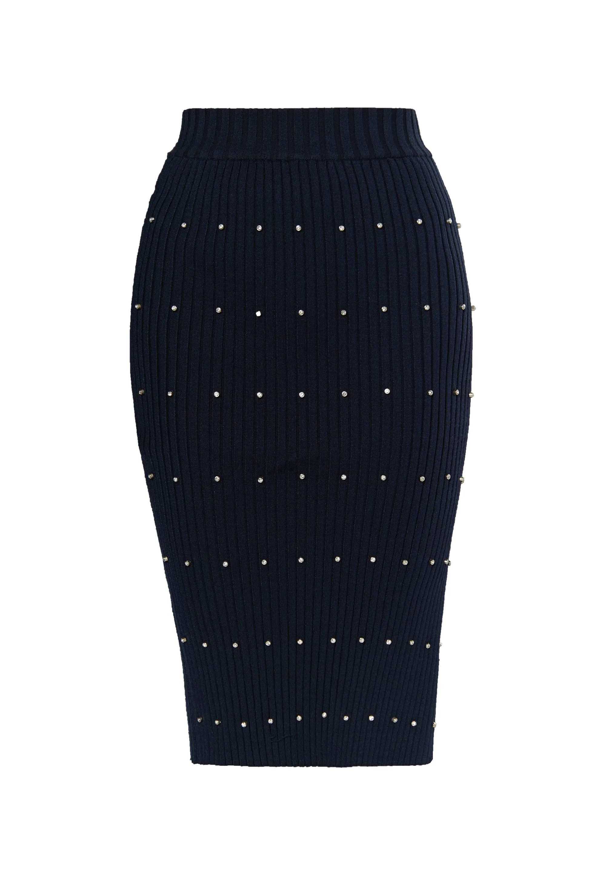 faina Women's Knitted Skirt With Rhinestones